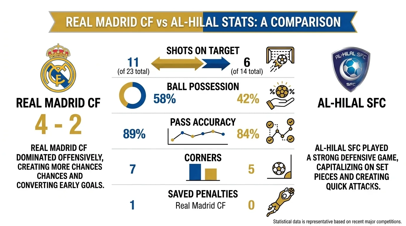 real madrid cf vs al-hilal stats