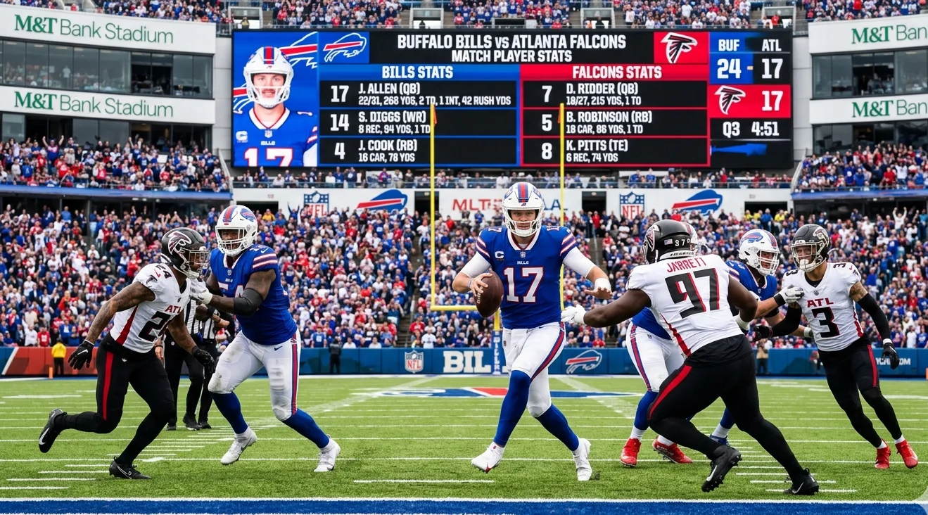 buffalo bills vs atlanta falcons match player stats