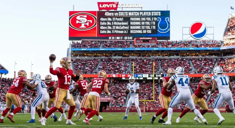 49ers vs colts match player stats