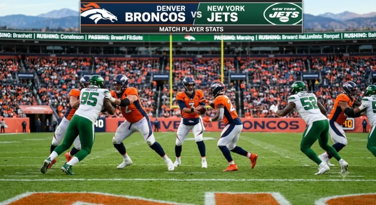 denver broncos vs new york jets match player stats