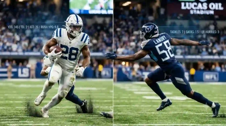 Indianapolis Colts vs Tennessee Titans Match Player Stats