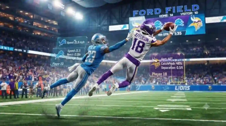 Minnesota Vikings vs Detroit Lions Match Player Stats