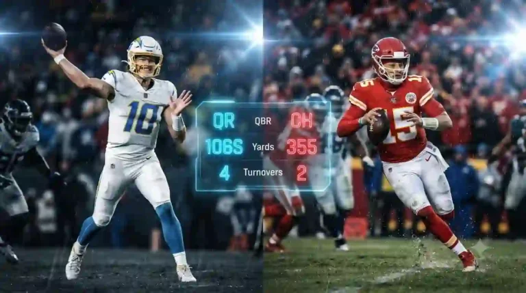 Chargers vs Kansas City Chiefs Match Player Stats
