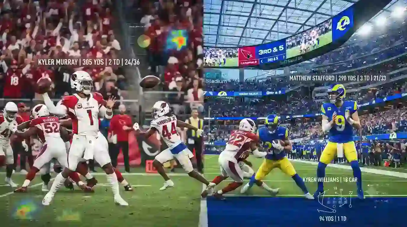arizona cardinals vs los angeles rams match player stats