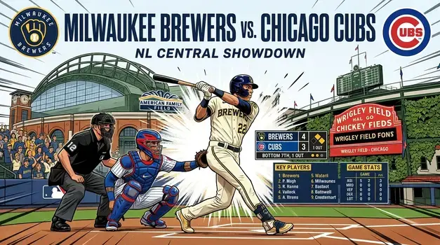 Milwaukee Brewers vs Chicago Cubs match player statistics scoreboard and lineup chart